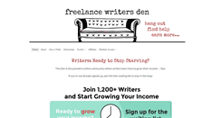 Desktop Screenshot of freelancewritersden.com